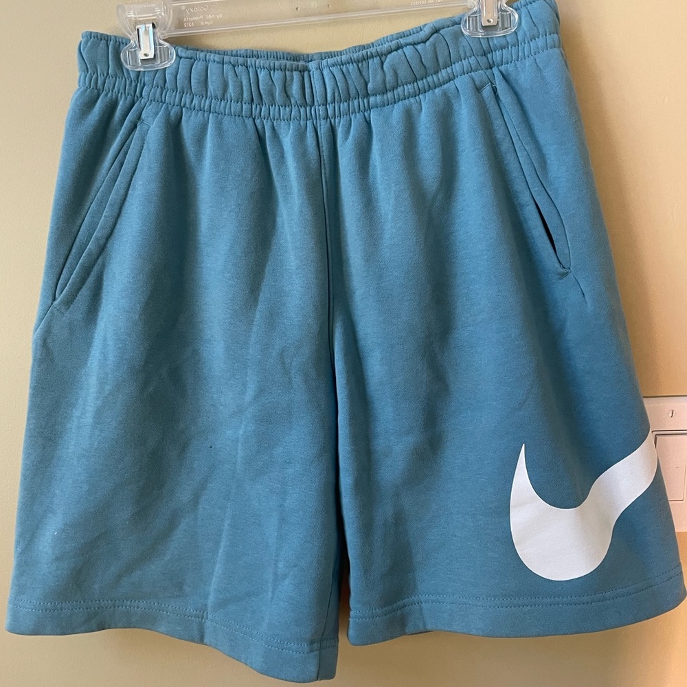 Nike teal sweatshorts size small